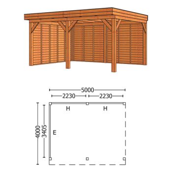 Buitenverblijf Mensa L 5000 combinatie 2
