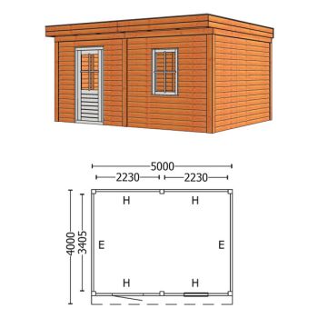 Buitenverblijf Mensa L 5000 combinatie 6