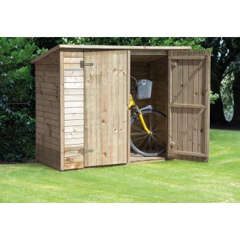 Berging Westenwald vuren groen geïmpregneerd incl. dakleer