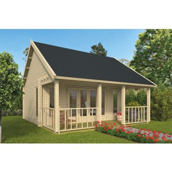 Blokhut Olaug 550 x 400 + 198 cm