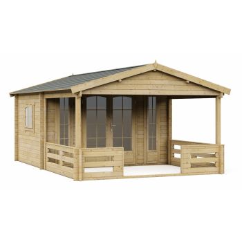 Blokhut 3830L 380 x 300 + 280 cm