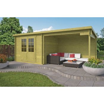 Blokhut Freddy 300 + 298 x 250 cm