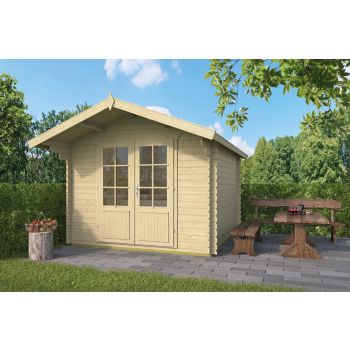 Blokhut Perlund 300 x 300 + 80 cm