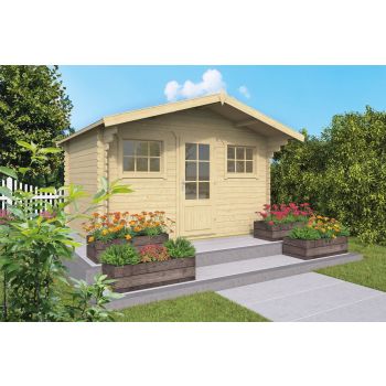 Blokhut Mika 380 x 300 + 80cm