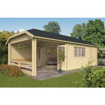 Blokhut Sibella 420 + 150 + 280 x 420 cm
