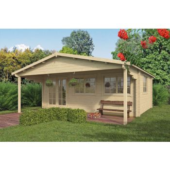 Blokhut Torsten 595 x 400 + 195 cm