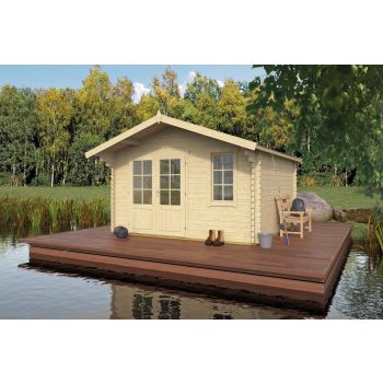 Blokhut Ulrik 380 x 380 + 70 cm