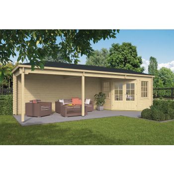 Blokhut Gretel 250 + 540 x 250 cm