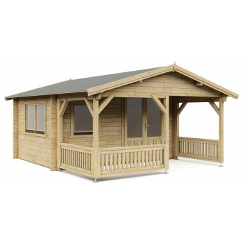 Blokhut 50'er 400 x 300 +200 cm