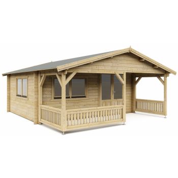 Blokhut 50'er 500 x 400 + 200 cm