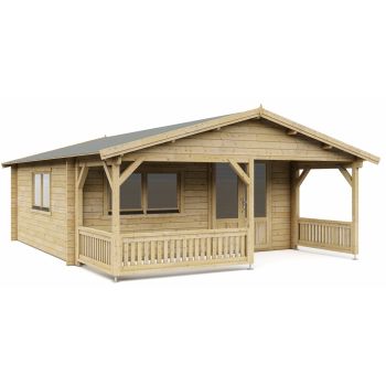 Blokhut 50'er 500 x 500 + 200 cm