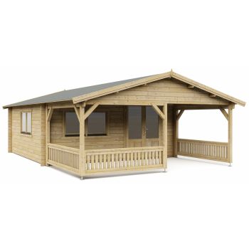 Blokhut 50'er 500 x 500 + 300 cm