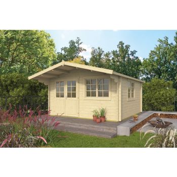 Blokhut Inge 420 x 420 + 120 cm