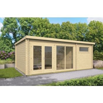 Blokhut Flow 396 + 199 x 400 cm