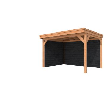 Douglasvison DHZ buitenverblijf 400 x 300 cm met enkelzijdige zwarte wanden