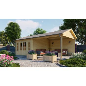 Blokhut Kwaspa 400 + 400 x 400 cm