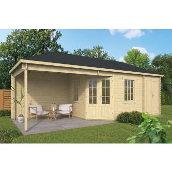 Blokhut Olson 300 + 140 + 265 x 300 cm