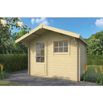 Blokhut Björn 300 x 260 cm + 80 cm