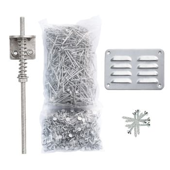 Starterset 1 - 800 spijkers / 200 asfaltnagels / ventilatieset / stormankerset