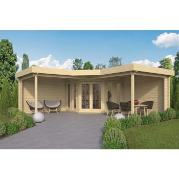 Blokhut Funen 298 + 280 x 280 + 298 cm