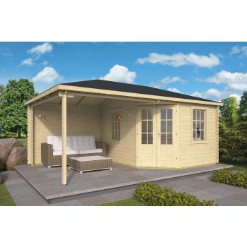 Blokhut Christoffer 300 + 275 x 350 cm