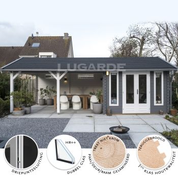 Blokhut B38 350 x 300 + 450 cm