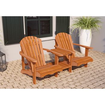 Hardhouten loveseat Relax