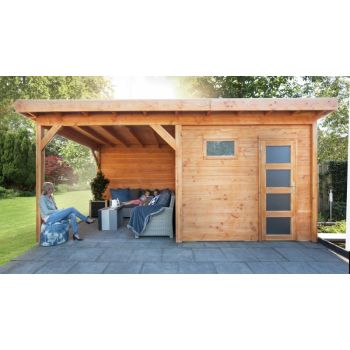 Douglas Topvision Raaf met 3 m1 luifel onbehandeld