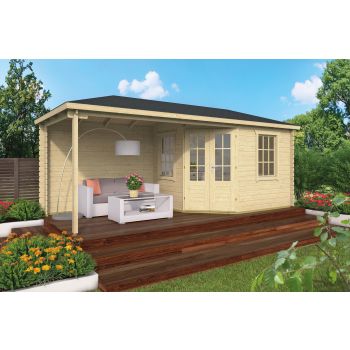 Blokhut Niklas 250 + 325 x 250 cm