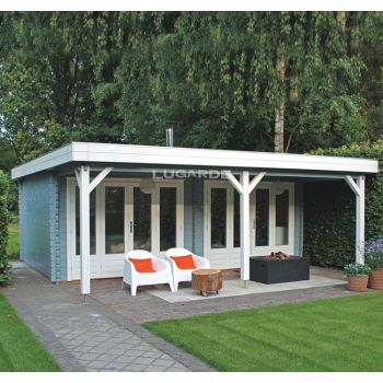 Blokhut Nottingham 600 x 400 + 200 cm