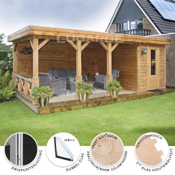 Tuinhuis PR24 180 + 420 x 300 cm