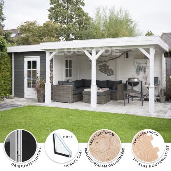 Tuinhuis PR26 240 x 240 + 420 x 300 cm