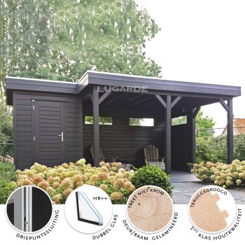 Tuinhuis PR46 180 x 240 + 420 x 360 cm