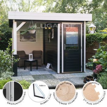 Tuinhuis PR6 120 + 180 x 240 cm