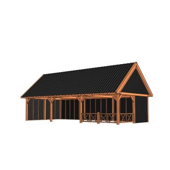 Buitenverblijf Zadeldak XXL 11450 Combinatie 2