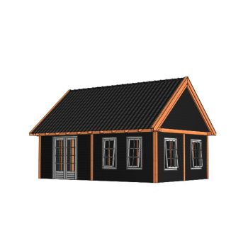 Buitenverblijf Zadeldak XXL 7850 Combinatie 6